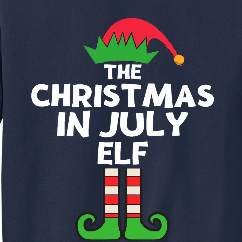 Christmas In July Elf Summer Beach Vacation Party Pajama Sweatshirt