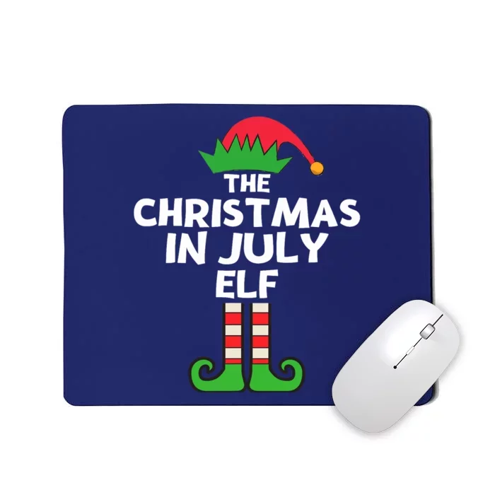 Christmas In July Elf Summer Beach Vacation Party Pajama Mousepad