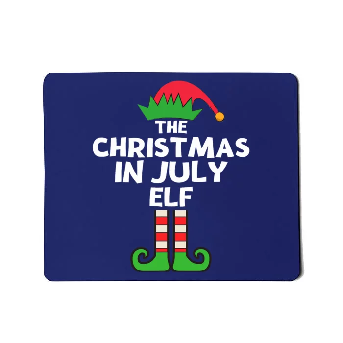 Christmas In July Elf Summer Beach Vacation Party Pajama Mousepad