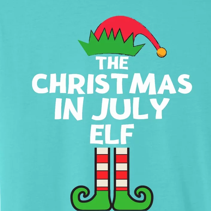 Christmas In July Elf Summer Beach Vacation Party Pajama ChromaSoft Performance T-Shirt