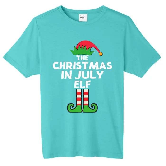 Christmas In July Elf Summer Beach Vacation Party Pajama ChromaSoft Performance T-Shirt