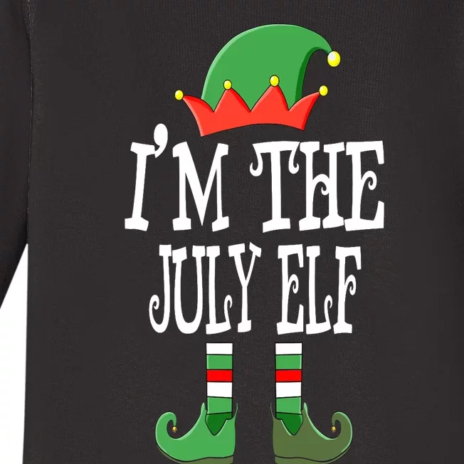 Christmas In July Elf Group Matching Family Christmas Gift Baby Long Sleeve Bodysuit