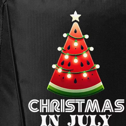 Christmas In July Watermelon Xmas Light Summer City Backpack