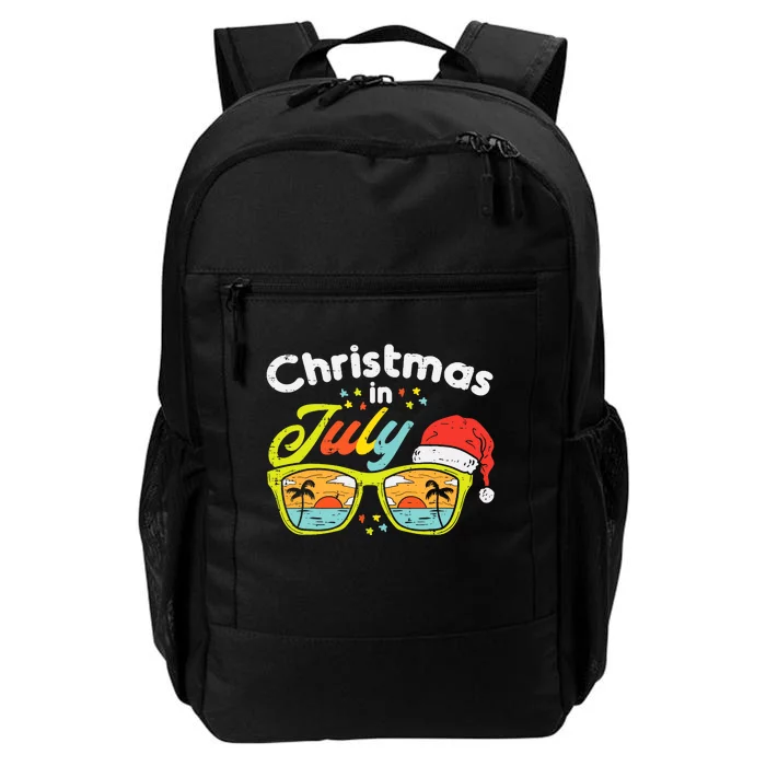 Christmas In July Sunglasses Santa Beach Summer Summer Xmas Daily Commute Backpack