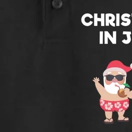 Christmas In July Funny Mr and Mrs Santa Claus Beach Dry Zone Grid Performance Polo