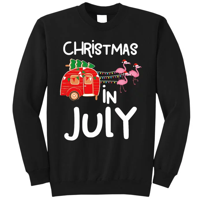 Christmas In July, Funny Summer Camper Sweatshirt