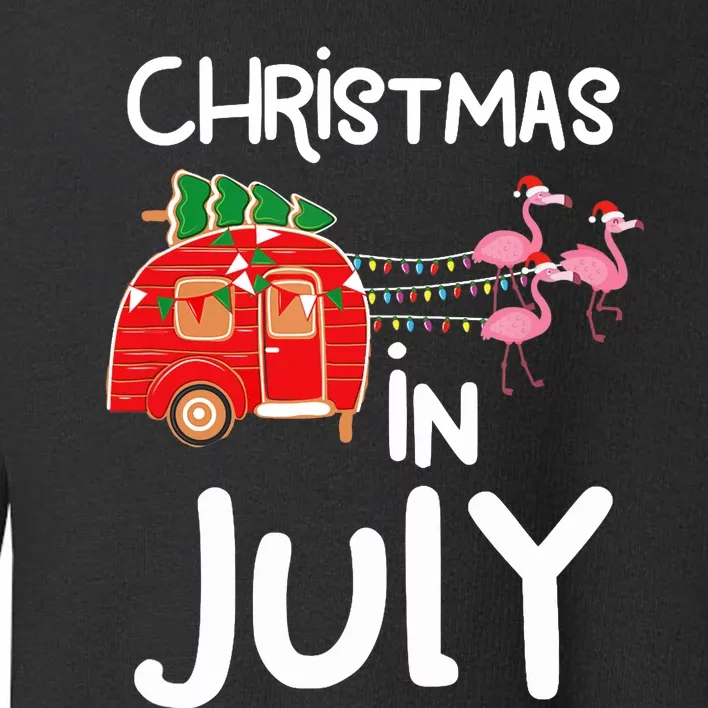 Christmas In July, Funny Summer Camper Toddler Sweatshirt