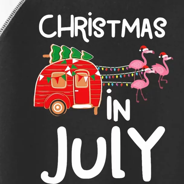 Christmas In July, Funny Summer Camper Toddler Fine Jersey T-Shirt