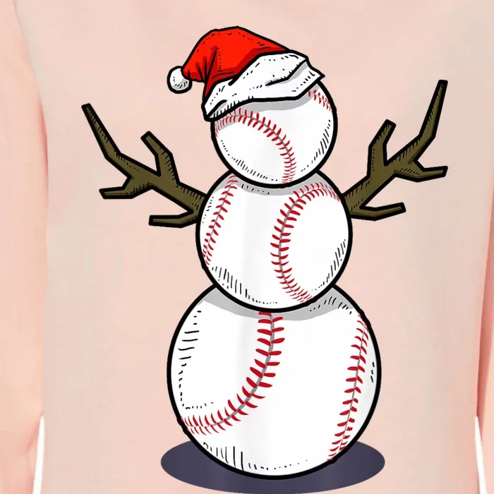 Christmas In July Summer Baseball Snowman Party Womens California Wash Sweatshirt