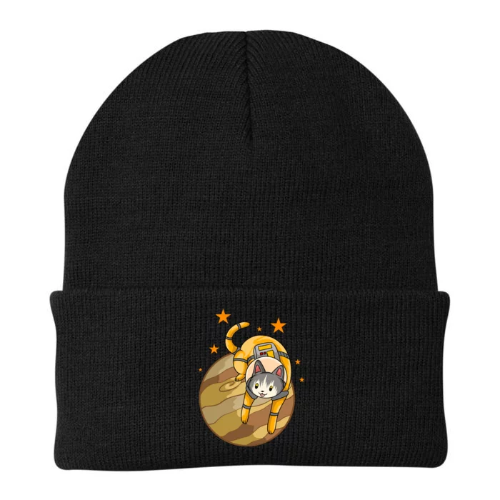 Cat In Jupiter Knit Cap Winter Beanie