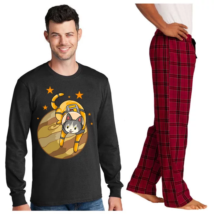 Cat In Jupiter Long Sleeve Pajama Set