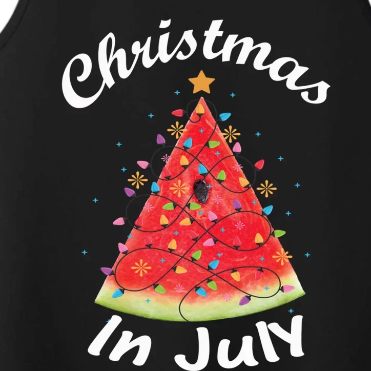 Christmas In July Summer Design Melon Christmas Tree Summer Performance Tank