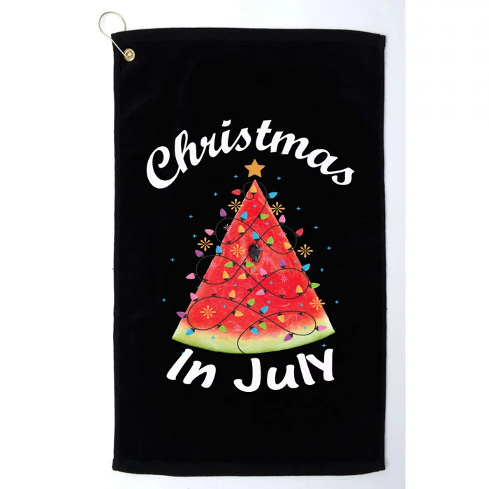 Christmas In July Summer Design Melon Christmas Tree Summer Platinum Collection Golf Towel