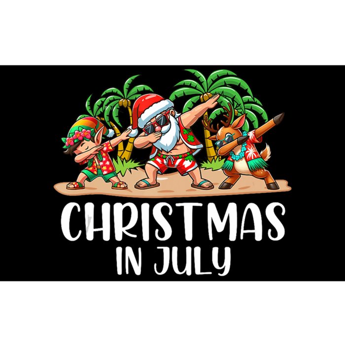 Christmas In July Dabbing Santa Squad Bumper Sticker