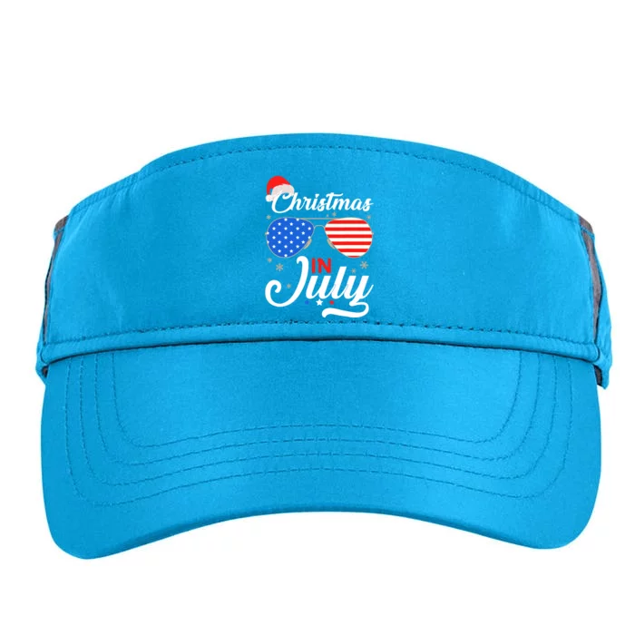 Christmas In July Funny 4th Of July Beach Summer Christmas Adult Drive Performance Visor