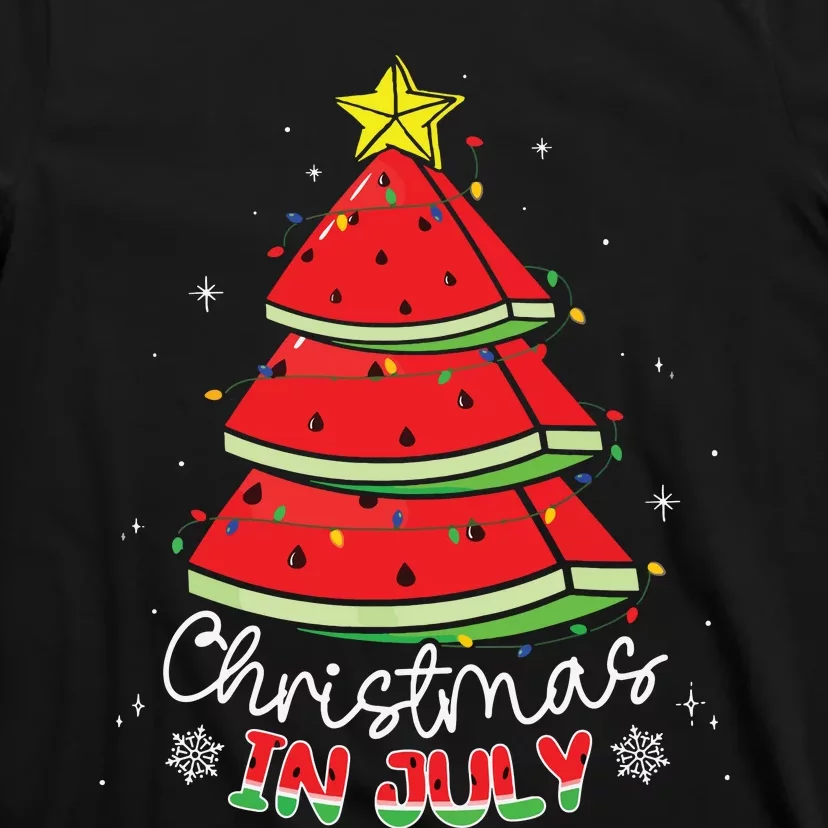 Christmas In July Watermelon Tree Summer T-Shirt