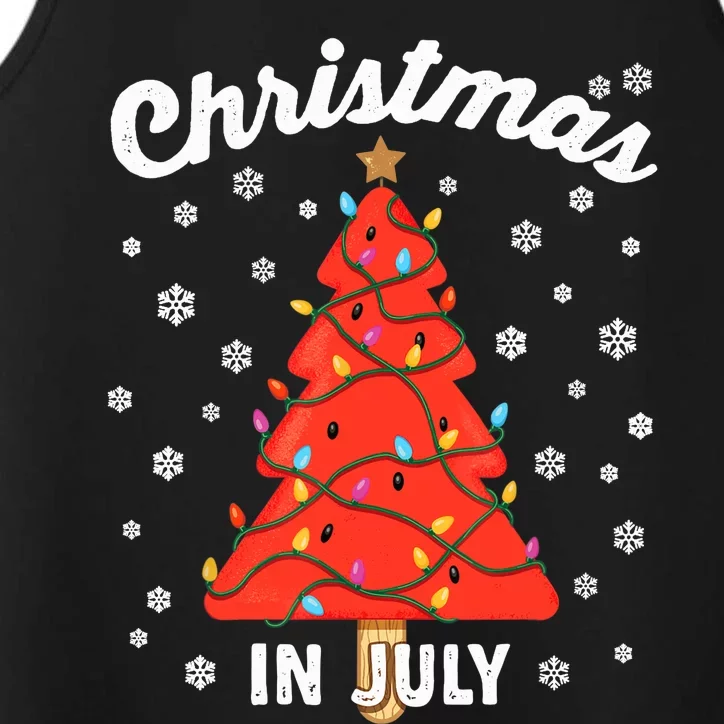 Christmas In July Watermelon Popsicle Tree Summer Xmas Party Performance Tank