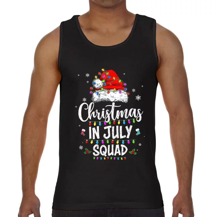 Christmas In July Squad Funny Summer Xmas Men Women Kids Comfort Colors® Tank Top