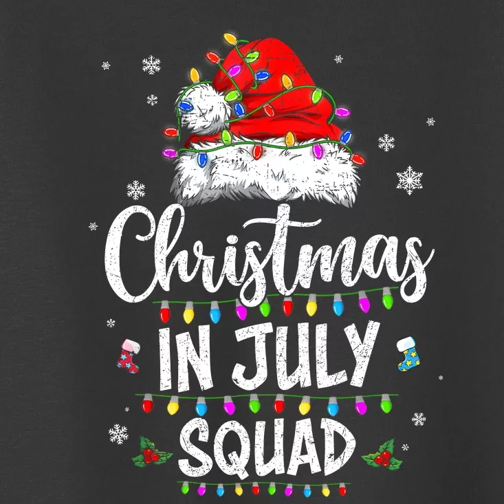 Christmas In July Squad Funny Summer Xmas Men Women Kids Toddler T-Shirt