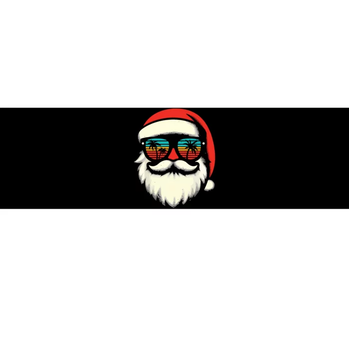 Christmas In July Santa Hat Sunglasses Beach Summer Vacation Bumper Sticker