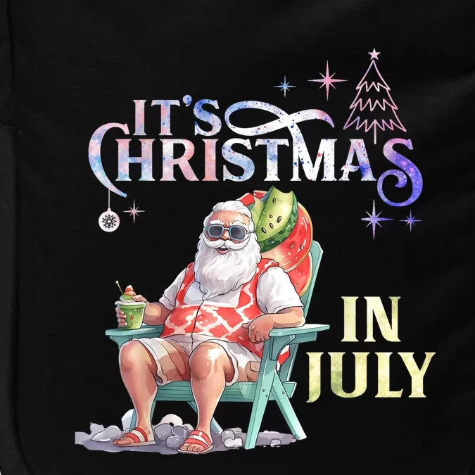 Christmas In July Santa Beach Summer Float Xmas Funny Christmas In July Shirts Impact Tech Backpack