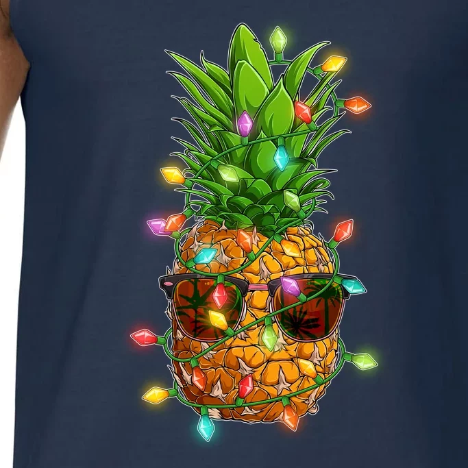 Christmas In July Tropical Vacation Pineapple Comfort Colors® Tank Top