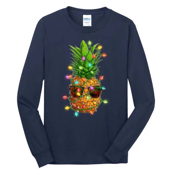 Christmas In July Tropical Vacation Pineapple Tall Long Sleeve T-Shirt