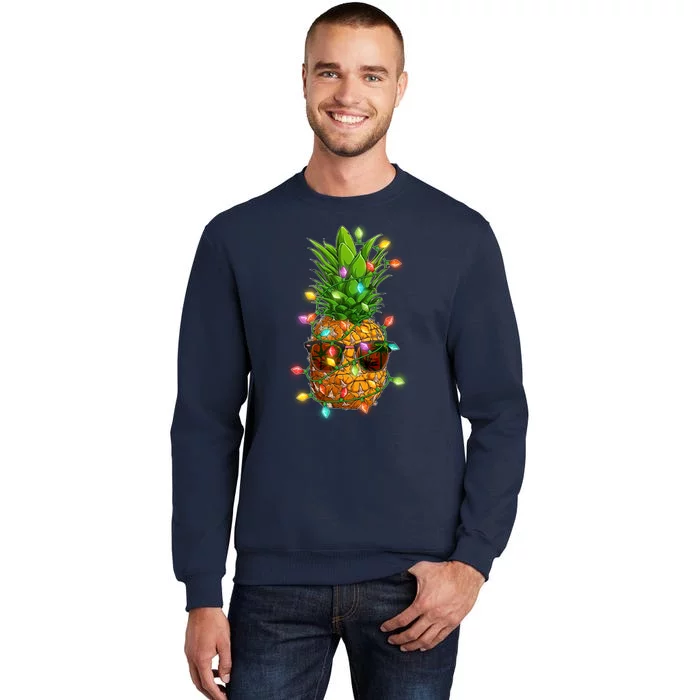 Christmas In July Tropical Vacation Pineapple Tall Sweatshirt