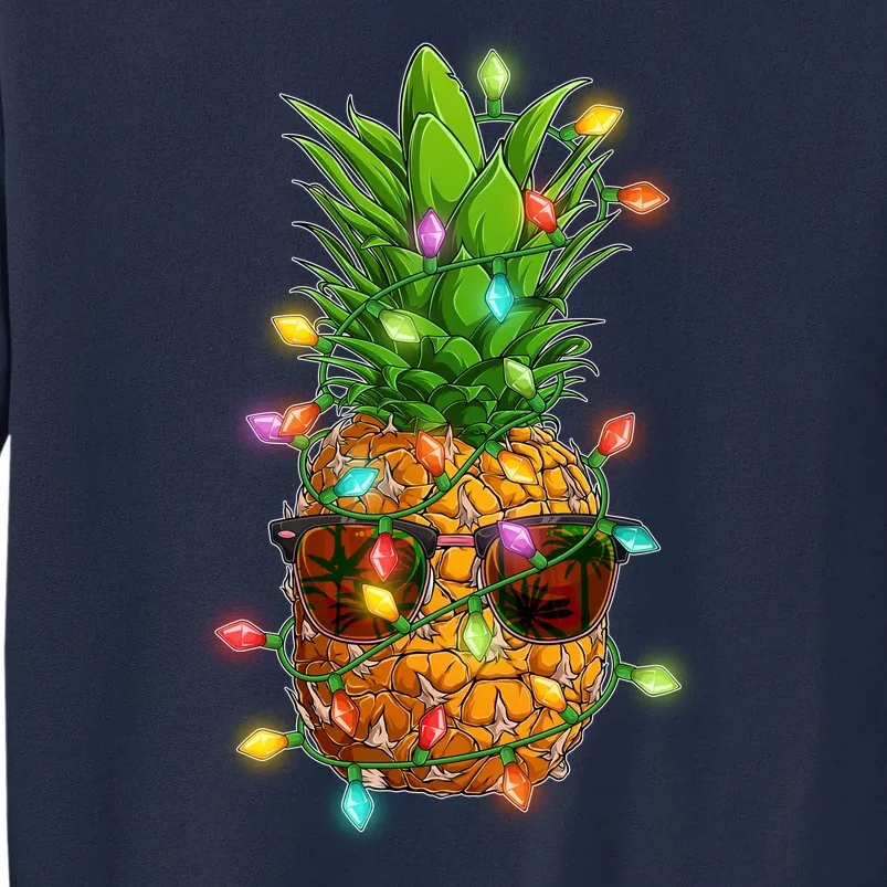 Christmas In July Tropical Vacation Pineapple Tall Sweatshirt