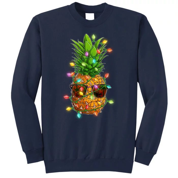 Christmas In July Tropical Vacation Pineapple Tall Sweatshirt