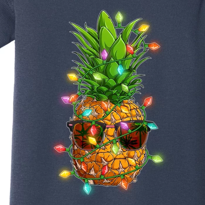 Christmas In July Tropical Vacation Pineapple Baby Bodysuit