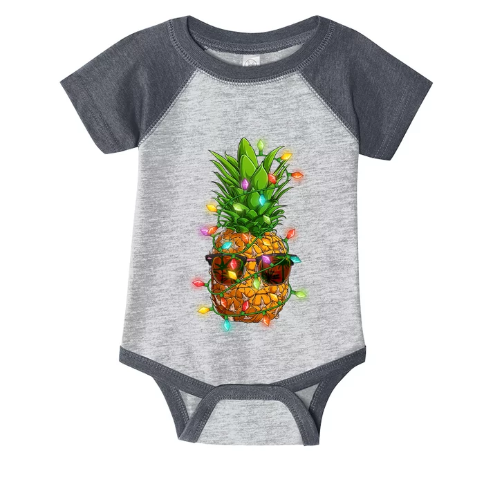 Christmas In July Tropical Vacation Pineapple Infant Baby Jersey Bodysuit