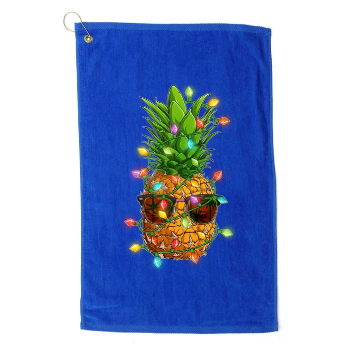 Christmas In July Tropical Vacation Pineapple Platinum Collection Golf Towel