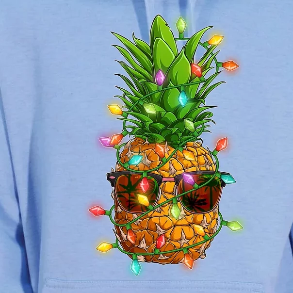 Christmas In July Tropical Vacation Pineapple Unisex Surf Hoodie