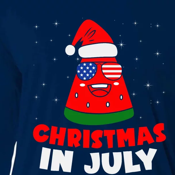 Christmas In July Watermelon Cooling Performance Long Sleeve Crew