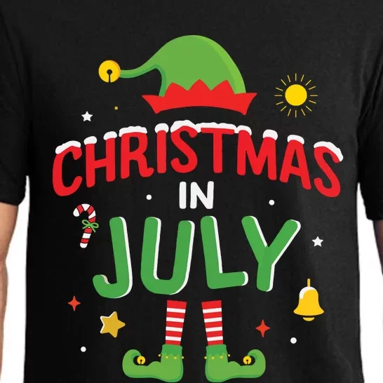 Christmas In July Funny Elf For Summer Xmas Pajama Set