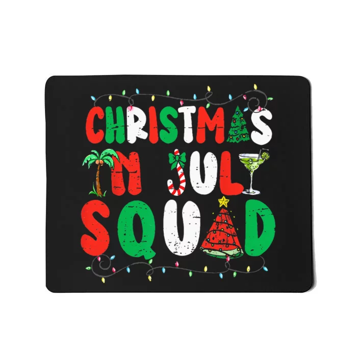 Christmas In July Squad Funny Summer Xmas Mousepad