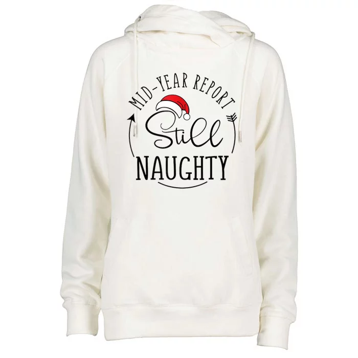 Christmas In July Mid Year Report Still Naughty Vacation Womens Funnel Neck Pullover Hood