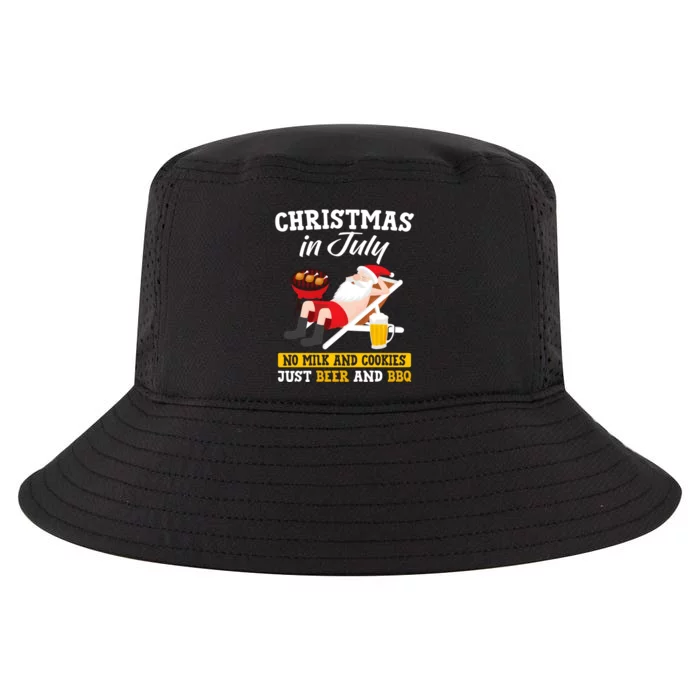 Christmas In July No Milk And Cookies Just Beer And Bbq Cool Comfort Performance Bucket Hat