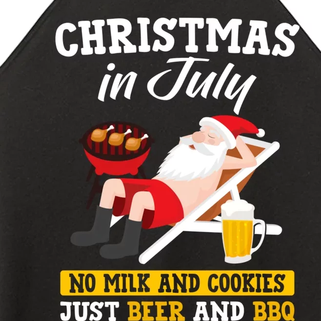 Christmas In July No Milk And Cookies Just Beer And Bbq Women’s Perfect Tri Rocker Tank