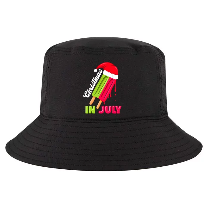 Christmas In July Watermelon Ice Pops Fun Christmas In July Cool Comfort Performance Bucket Hat