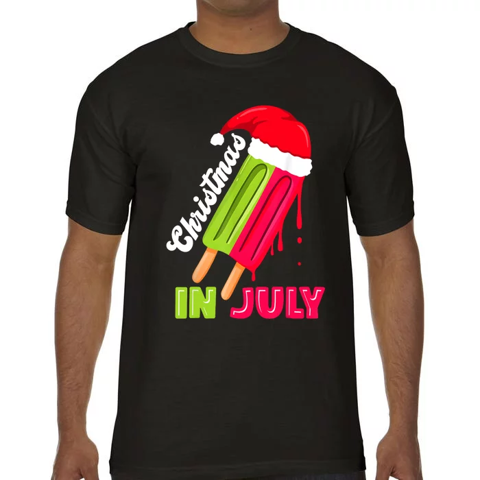 Christmas In July Watermelon Ice Pops Fun Christmas In July Comfort Colors T-Shirt