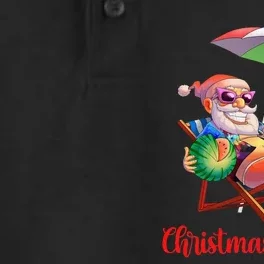 Christmas In July Santa Watermelon Tropical Hawaiian Xmas Dry Zone Grid Performance Polo