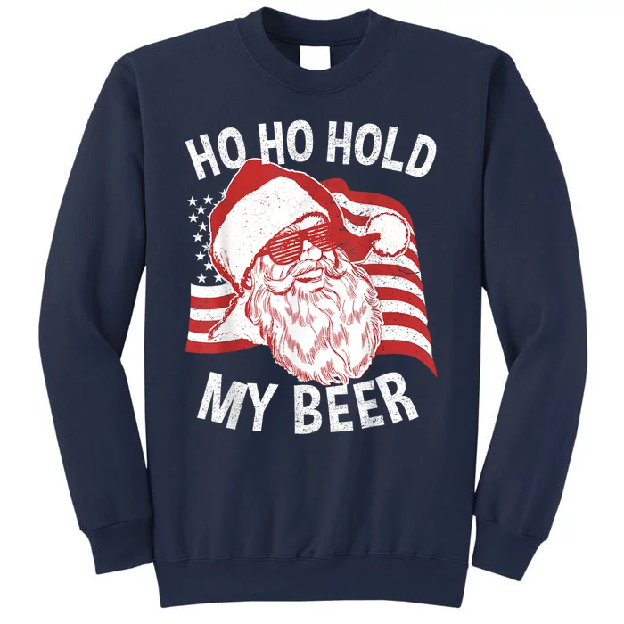 Christmas In July Santa Ho Ho Hold My Beer Sweatshirt