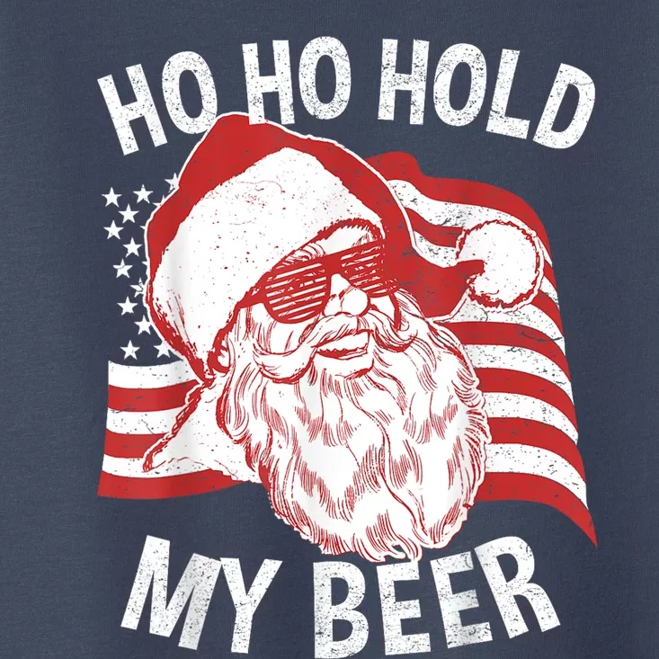 Christmas In July Santa Ho Ho Hold My Beer Toddler T-Shirt