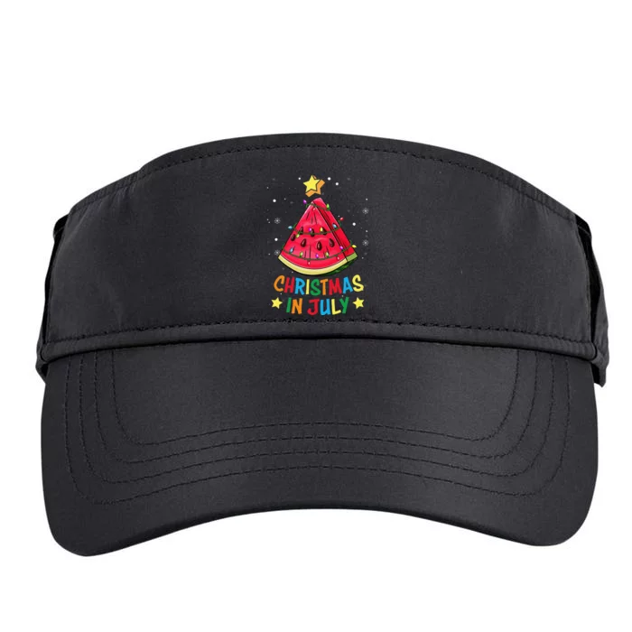 Christmas In July Watermelon Christmas Tree Summer Vacation Adult Drive Performance Visor