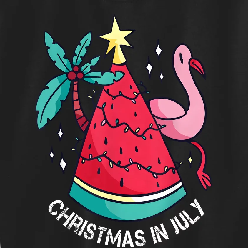 Christmas In July Shirts Groovy Xmas Summer Men Women Kids Kids Sweatshirt