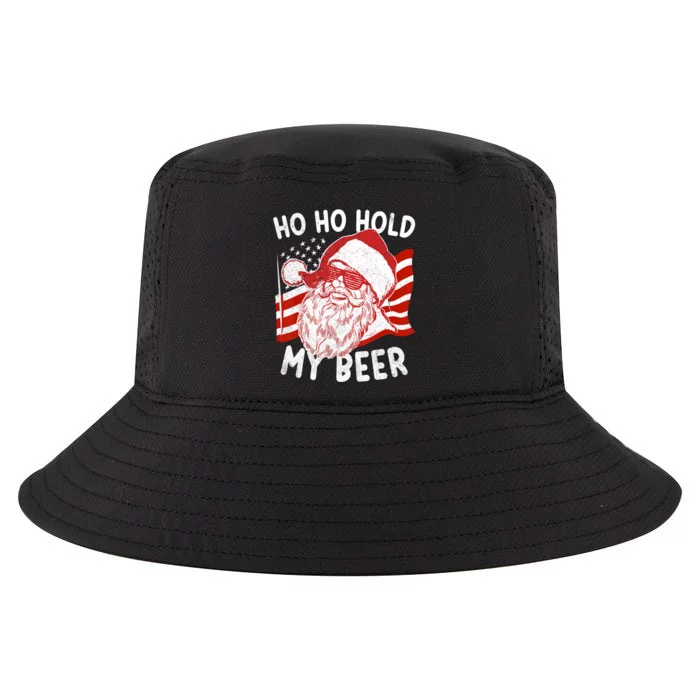 Christmas In July Santa Ho Ho Hold My Beer Cool Comfort Performance Bucket Hat