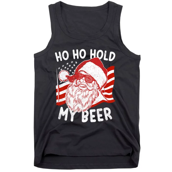 Christmas In July Santa Ho Ho Hold My Beer Tank Top