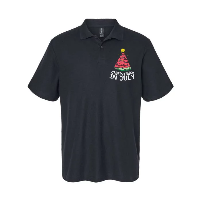 Christmas In July Watermelon Xmas Tree Summer Men Women Softstyle Adult Sport Polo